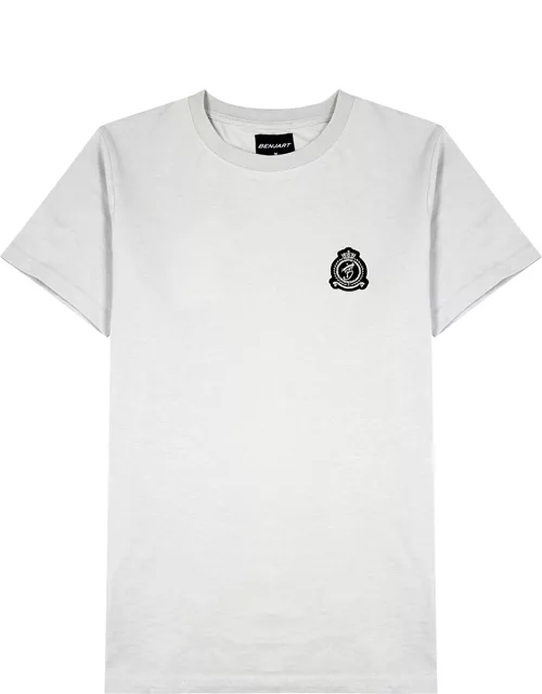 Grey logo cotton T-shirt