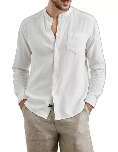 Men's Antoine Band-Collar Shirt