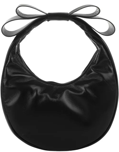 Mach & Mach Small Cadeau Tote Bag In Black Nappa Leather