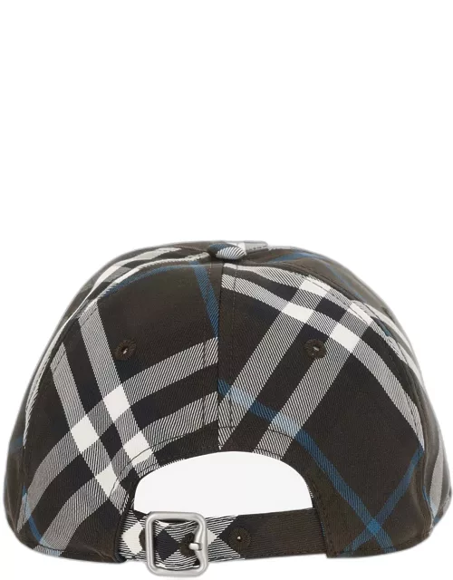 Burberry Baseball Cap With Check Pattern