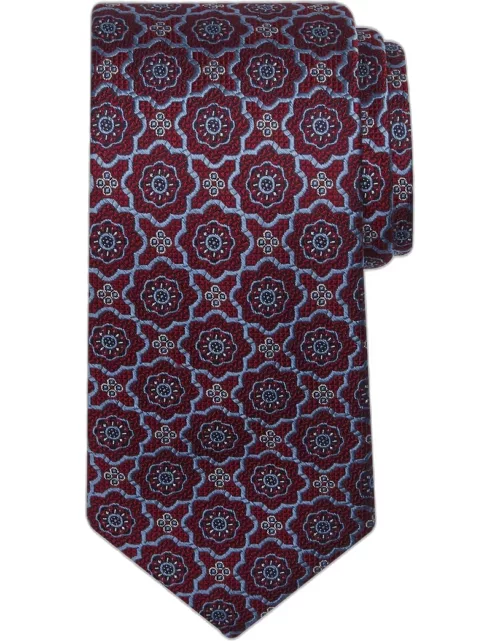 JoS. A. Bank Men's Reserve Collection Linked Medallion Tie - Long, Red, LONG