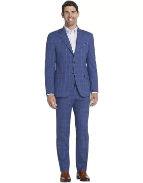 JoS. A. Bank Men's Reserve Collection Tailored Fit Suit, Bright Blue, 44 Regular
