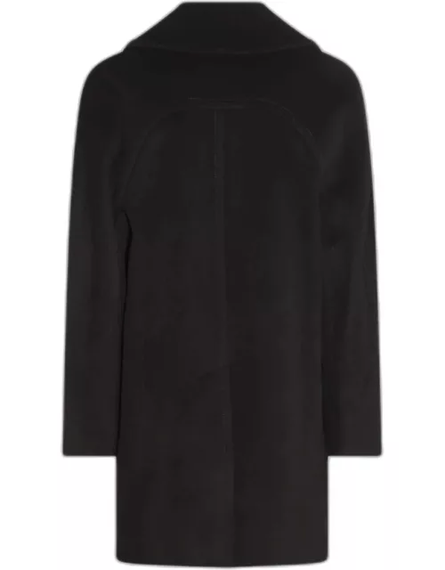 Alexander McQueen Black Wool Coat