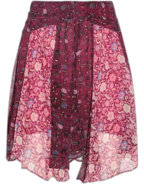 Isabel Marant Fuchsia Silk Oda Skirt