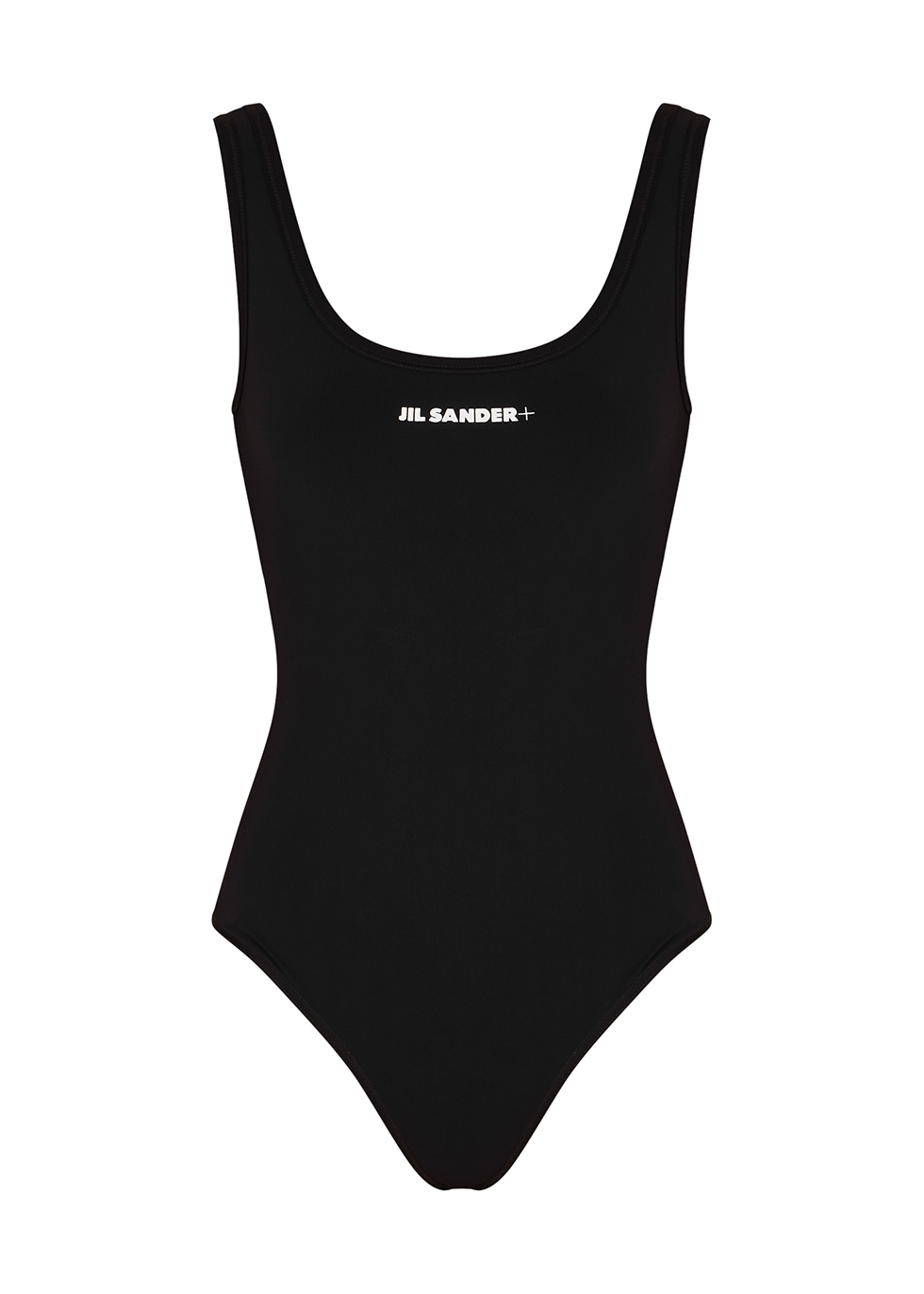 Jil Sander Black Logo Swimsuit