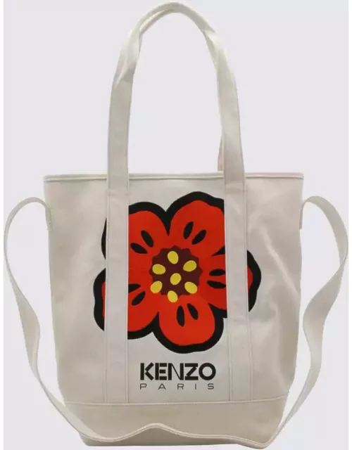 Kenzo Beige Cotton Tote Bag