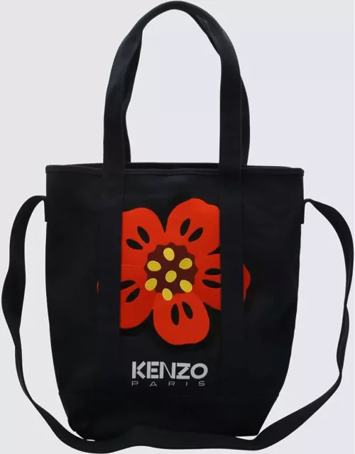 Kenzo Navy Cotton Tote Bag