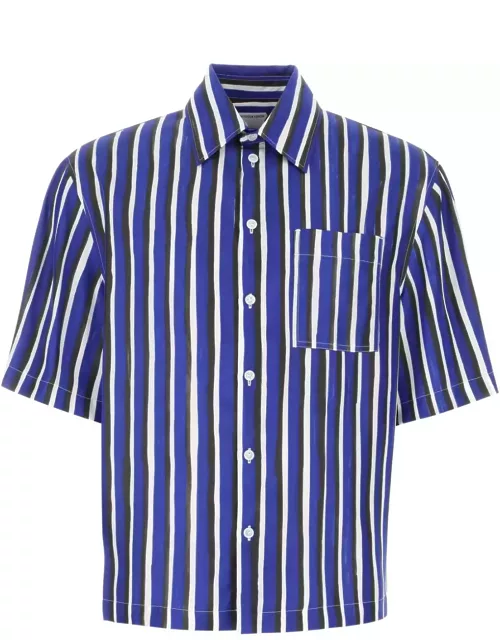 Bottega Veneta Blue Wide Striped Shirt