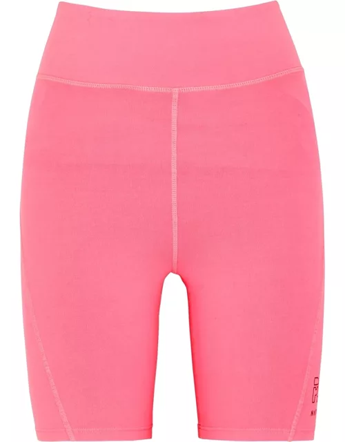 Half Time bright pink stretch-jersey shorts
