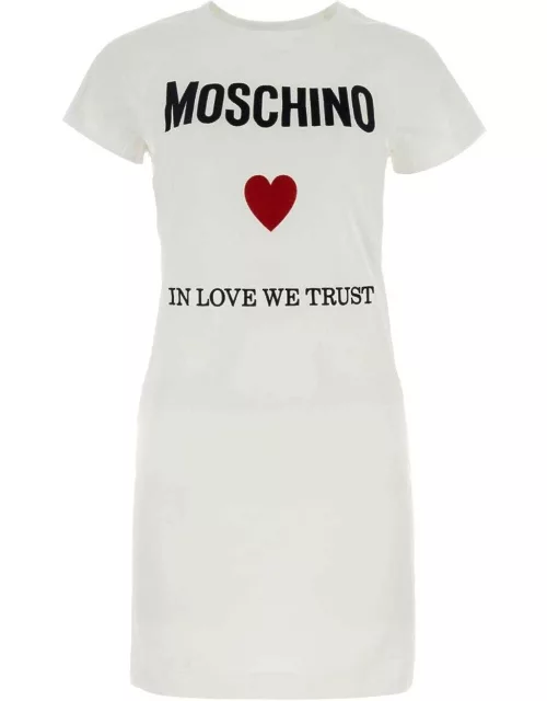 Moschino Logo Printed Crewneck Mini T-shirt Dres