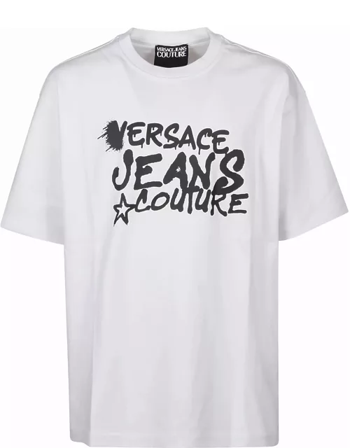 Versace Jeans Couture Logo Dripping T-shirt