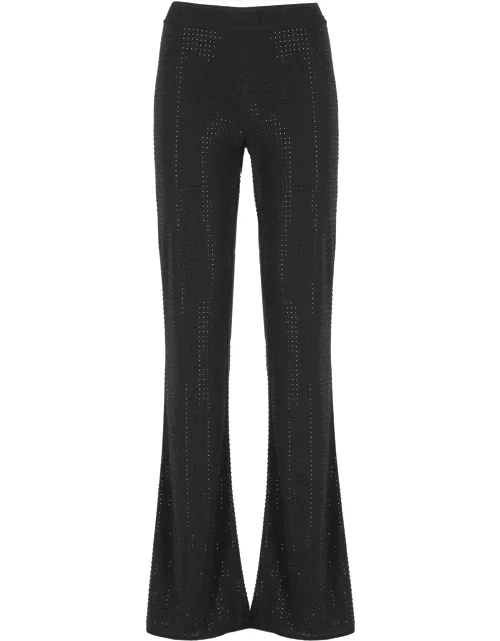 Versace Jeans Couture Elastic Logo Waist Embellished Trouser