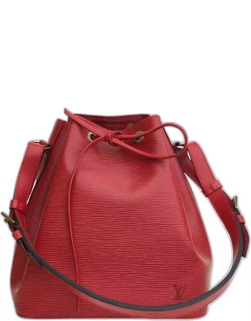 Louis Vuitton Red Epi Leather NeoNoe MM Shoulder Bag