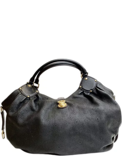 Louis Vuitton Black Leather Mahina Shoulder Bag