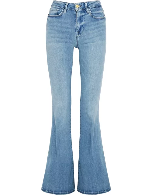 Le One Flare blue stretch-denim jeans