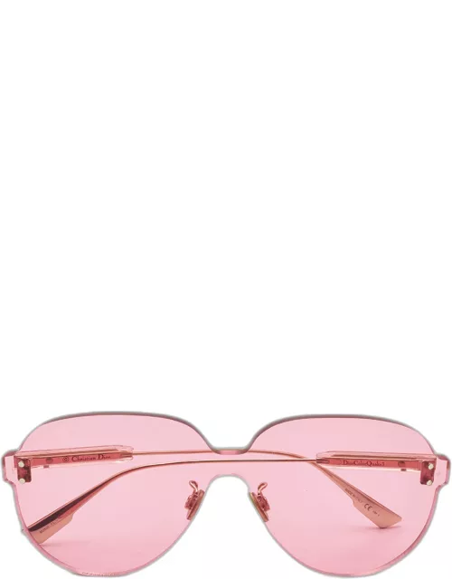 Dior Pink Tinted Dior Color Quake Aviator Sunglasse