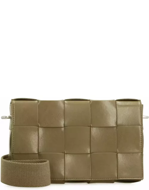 Bottega Veneta Cassette Leather Crossbody Bag