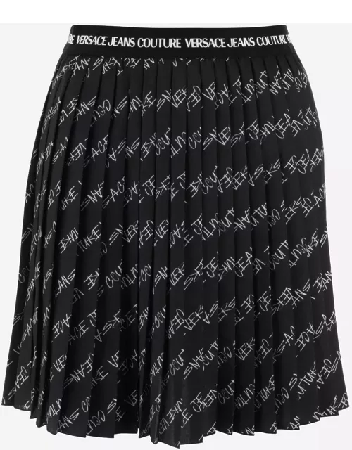 Versace Jeans Couture Signature Pleated Skirt