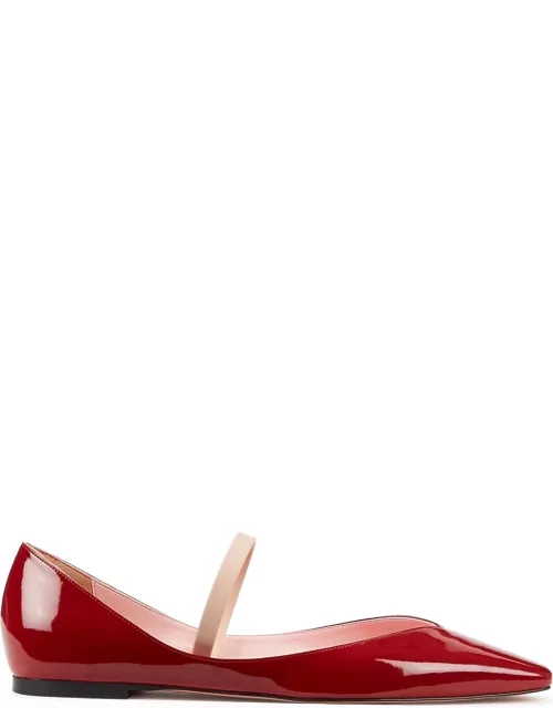 Tremaine red patent vegan leather flats