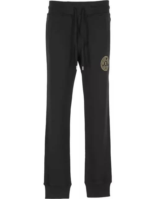 Versace Jeans Couture Logo Embroidered Drawstring Waist Track Pant