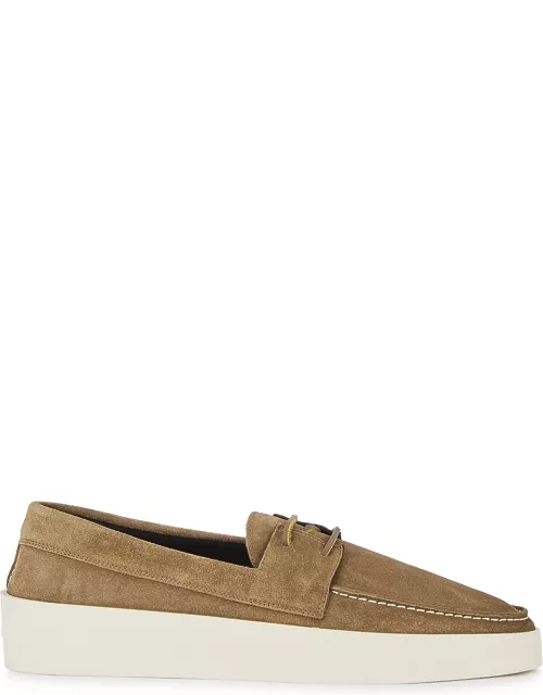 Fear Of God Brown Suede Boat Shoes - Dark Brown
