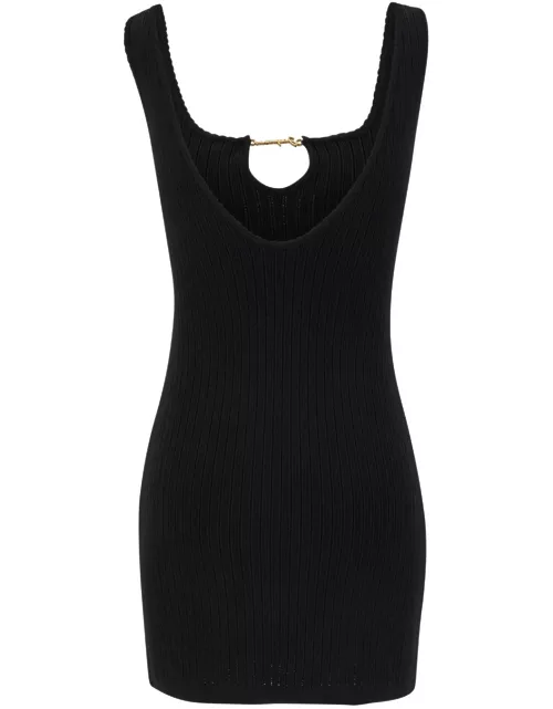Jacquemus Black la Mini Robe Sierra Dress In Black Viscose Woman