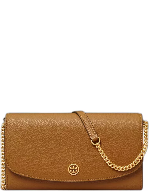 Robinson Flap Leather Wallet on Chain