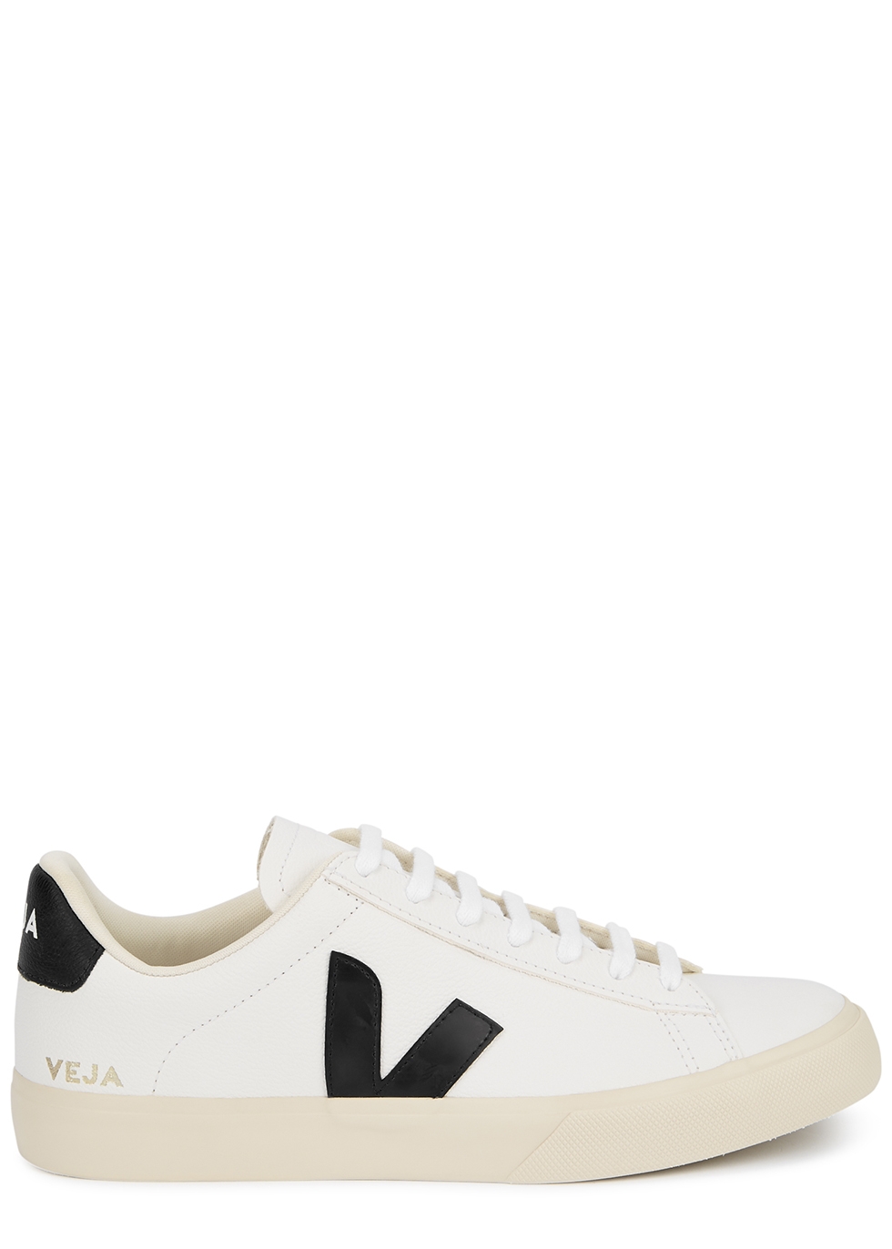 Veja Campo White Leather Sneakers - White And Black