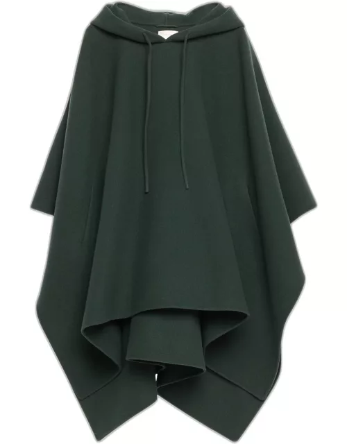 Rianette Hooded Cashmere Cape Coat