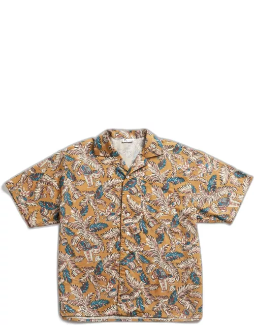 doppiaa Aambala Tropical Pattern Shirt
