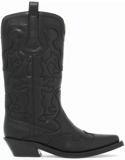 GANNI embroidered western boot