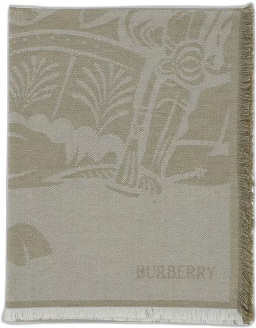 Scarf BURBERRY Woman color Green