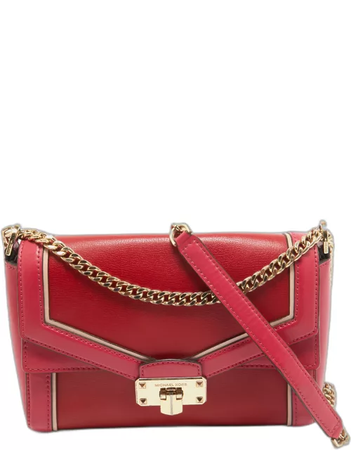 Michael Kors Pink Leather Kinsley Top Handle Bag