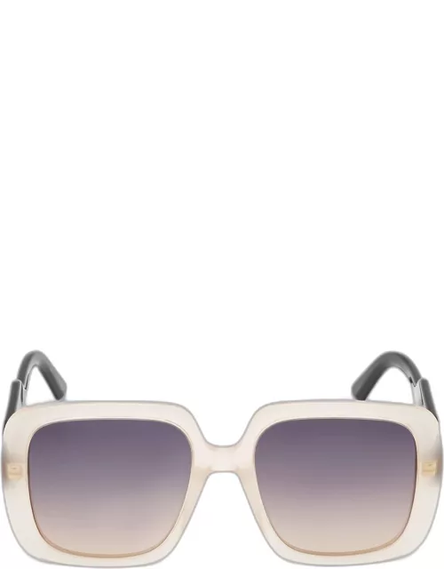 Dior Black/Peach Gradient DiorBobby S2U Square Sunglasse