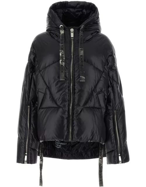 Khrisjoy Black Nylon Iconic Shiny Down Jacket