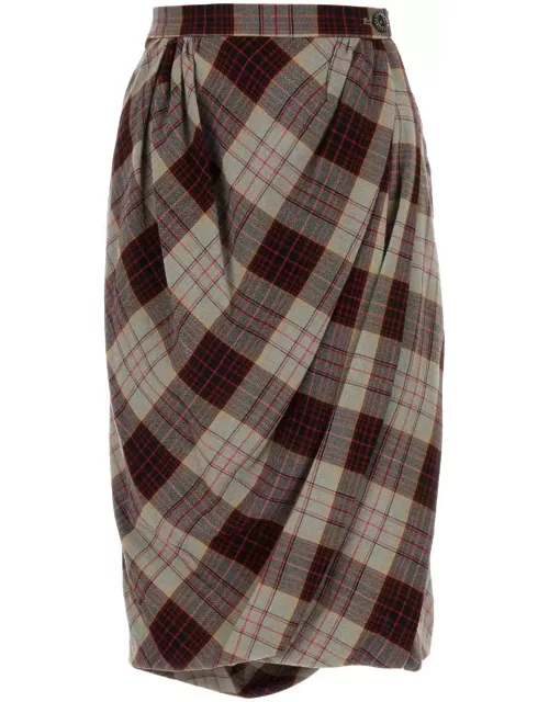 Vivienne Westwood Printed Viscose Blend Skirt