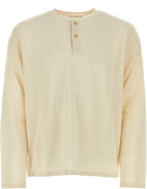 The Row Ivory Llama Blend Ennio Sweater