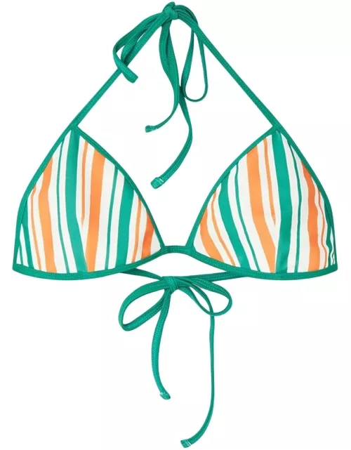 Casablanca Striped String Bikini Top