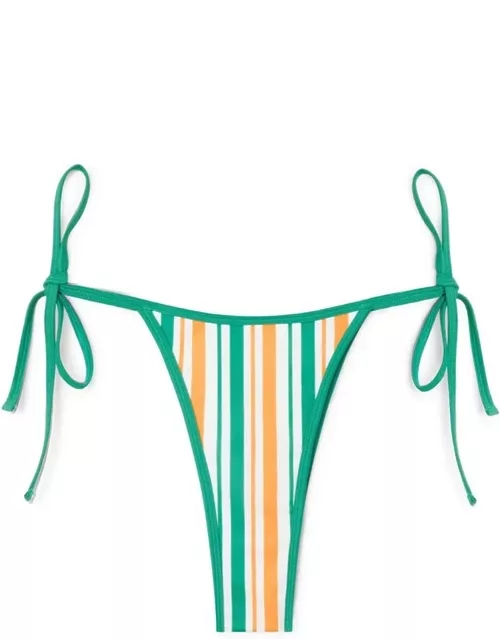 Casablanca Striped String Bikini Slip