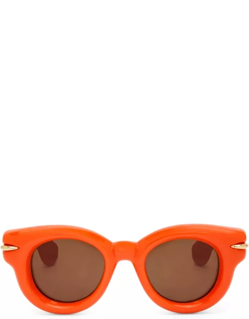 Loewe Inflated Round - Orange Sunglasse
