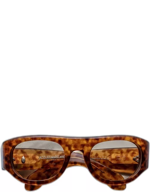 Men's Clyde Acetate Oval Sunglasse