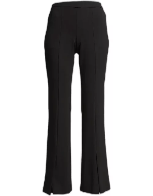 Demitria Flare Double-Knit Vented Pant