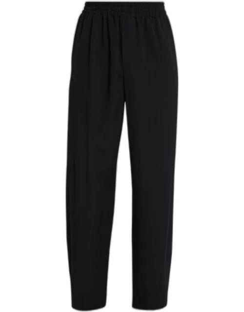 Men's Davide Loose Twill Elastic-Waist Pant