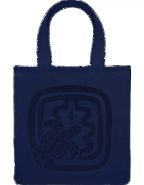 Women Organic Cotton Beach Bag- Vilebrequin X Ines De La Fressange - Beach Bag - Boudoir - Blue