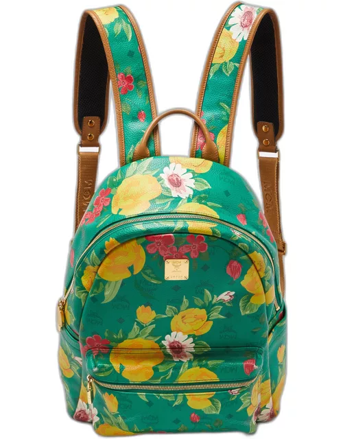 MCM Multicolor Floral Phenomenon Coated Canvas and Leather Large Backpack