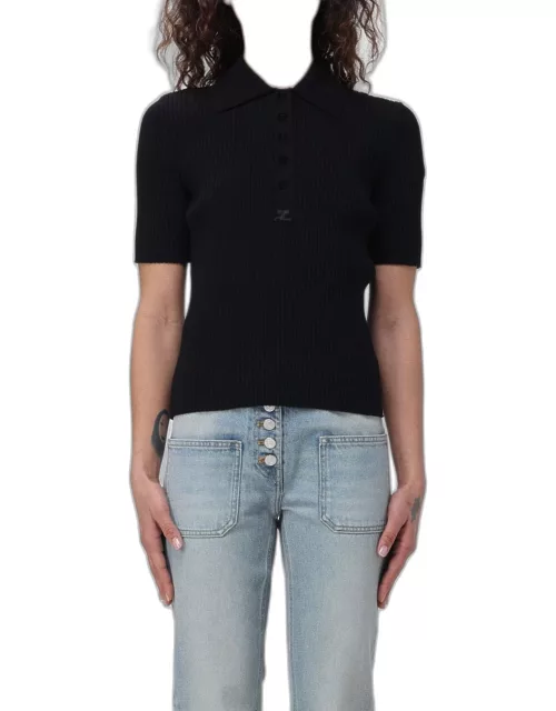 Polo Shirt COURRÈGES Woman color Black