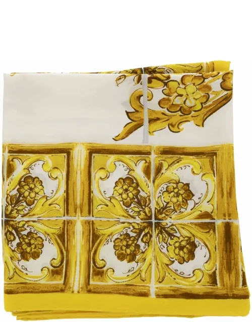 Dolce & Gabbana maiolica Silk Scarf