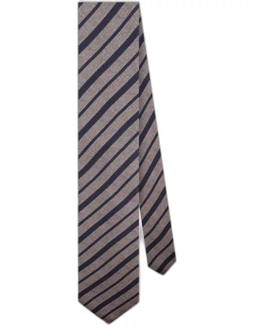 Larusmiani Grey Silk Tie Tie