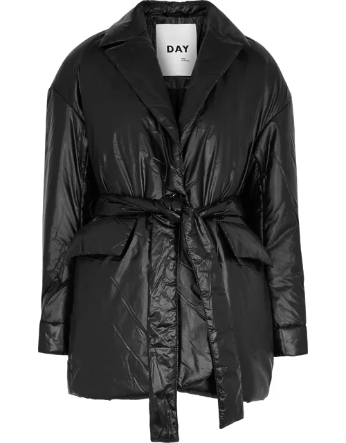 PS Paul Smith Quilted Shell and Jersey Jacket - Black