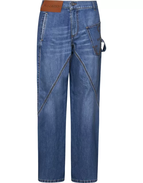 J.W. Anderson twisted Workwear Blue Cotton Jean